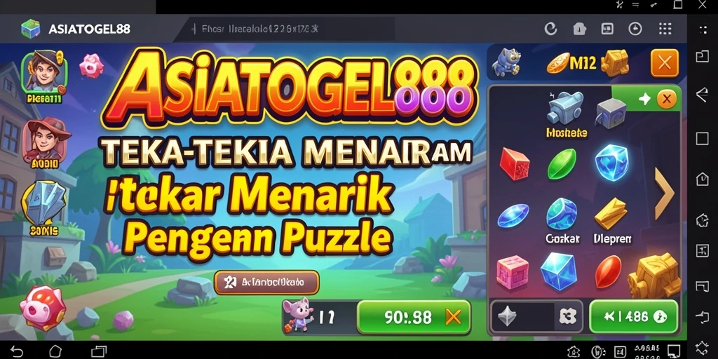 Screenshot utama ASIATOGEL88 menampilkan gameplay puzzle yang menarik.