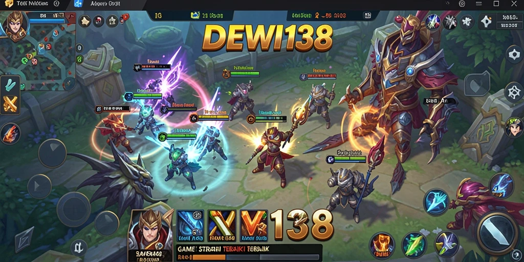 Tampilan gameplay DEWI138 yang menakjubkan dengan aksi strategi.