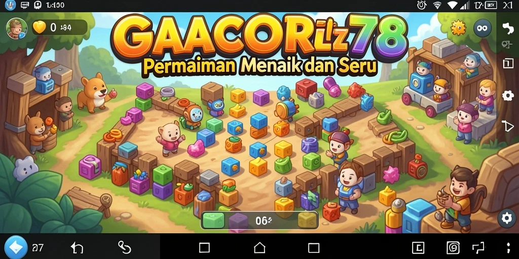 Tangkapan layar utama menampilkan gameplay seru dari Puzzle.