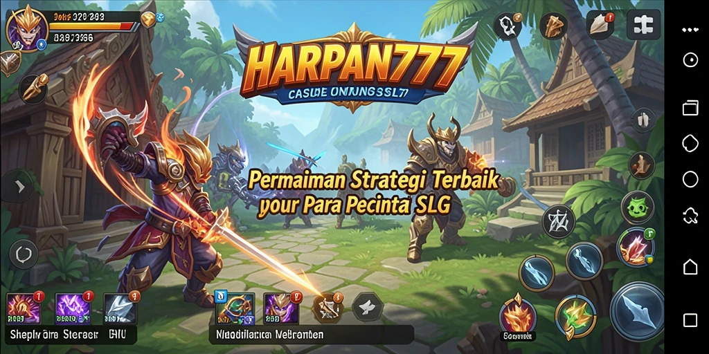 Tampilan gameplay menarik dari HARAPAN777 dalam pertempuran SLG.