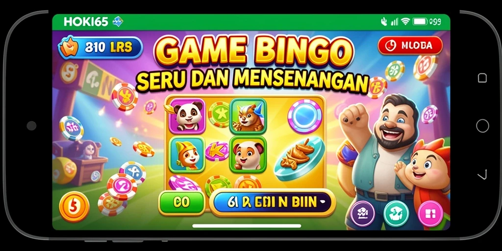 Tampilan menarik dari gameplay HOKI65 saat permainan Bingo berlangsung.