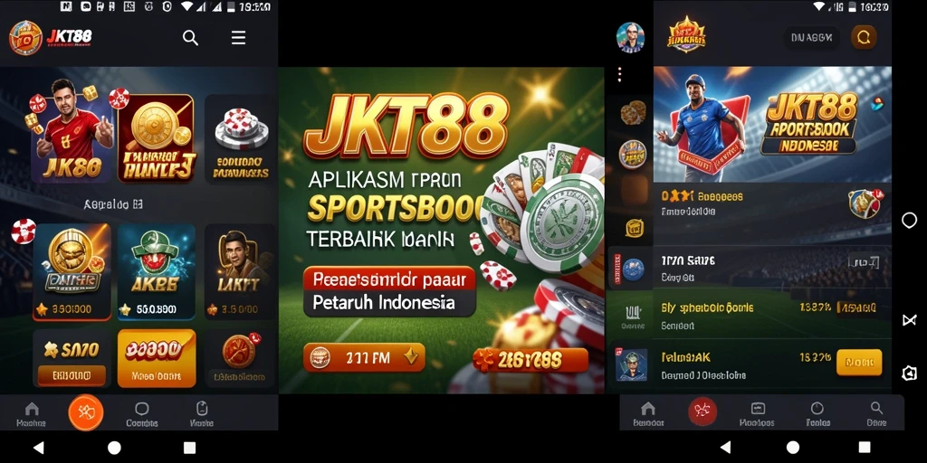 Screenshot utama JKT88 menampilkan antarmuka taruhan olahraga yang menarik.
