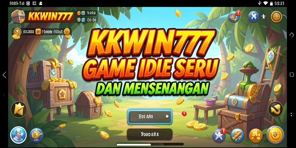 Screenshot gameplay KKWIN777 menampilkan karakter yang sedang bekerja.