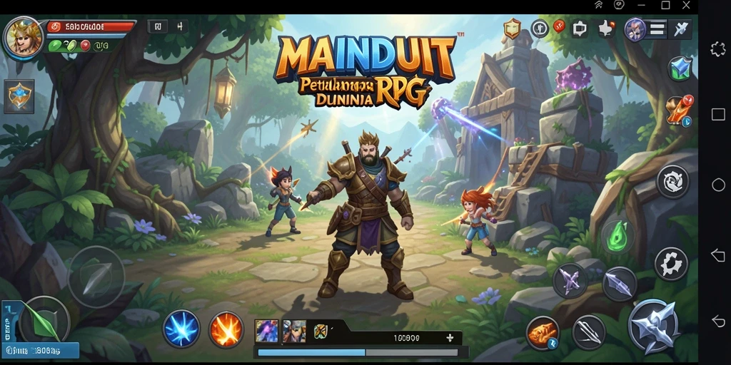 Gameplay RPG menarik dalam MAINDUIT dengan petualangan seru.