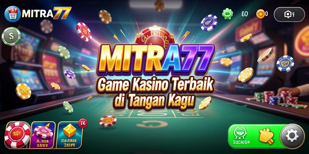 Screenshot utama MITRA77 menampilkan gameplay seru dan interaktif.