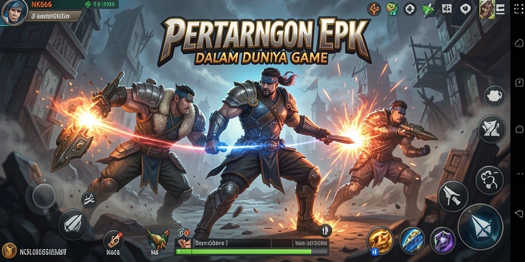 Screenshot menunjukkan gameplay intens dari pertarungan di NK666.