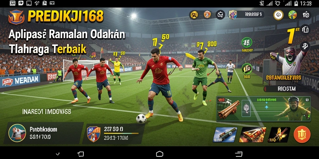 Screenshot dari gameplay PREDIKSI168 yang menunjukkan fitur analisis olahraga.