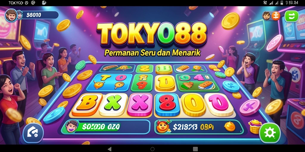 Tampilan utama gameplay TOKYO88 dengan suasana bingo yang seru.