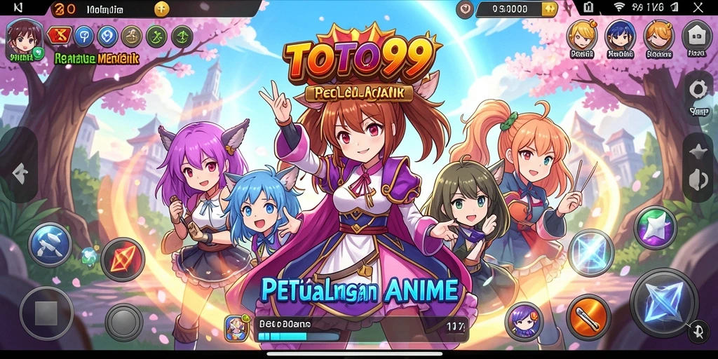 Tampilan gameplay TOTO99 menampilkan aksi menarik dari karakter anime.