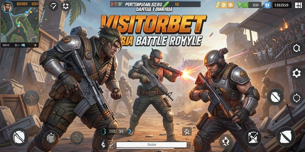 Tangkapan layar gameplay seru dalam VISITORBET Battle Royale.